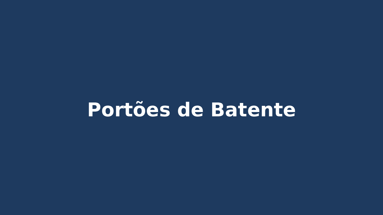 Portões de Batente