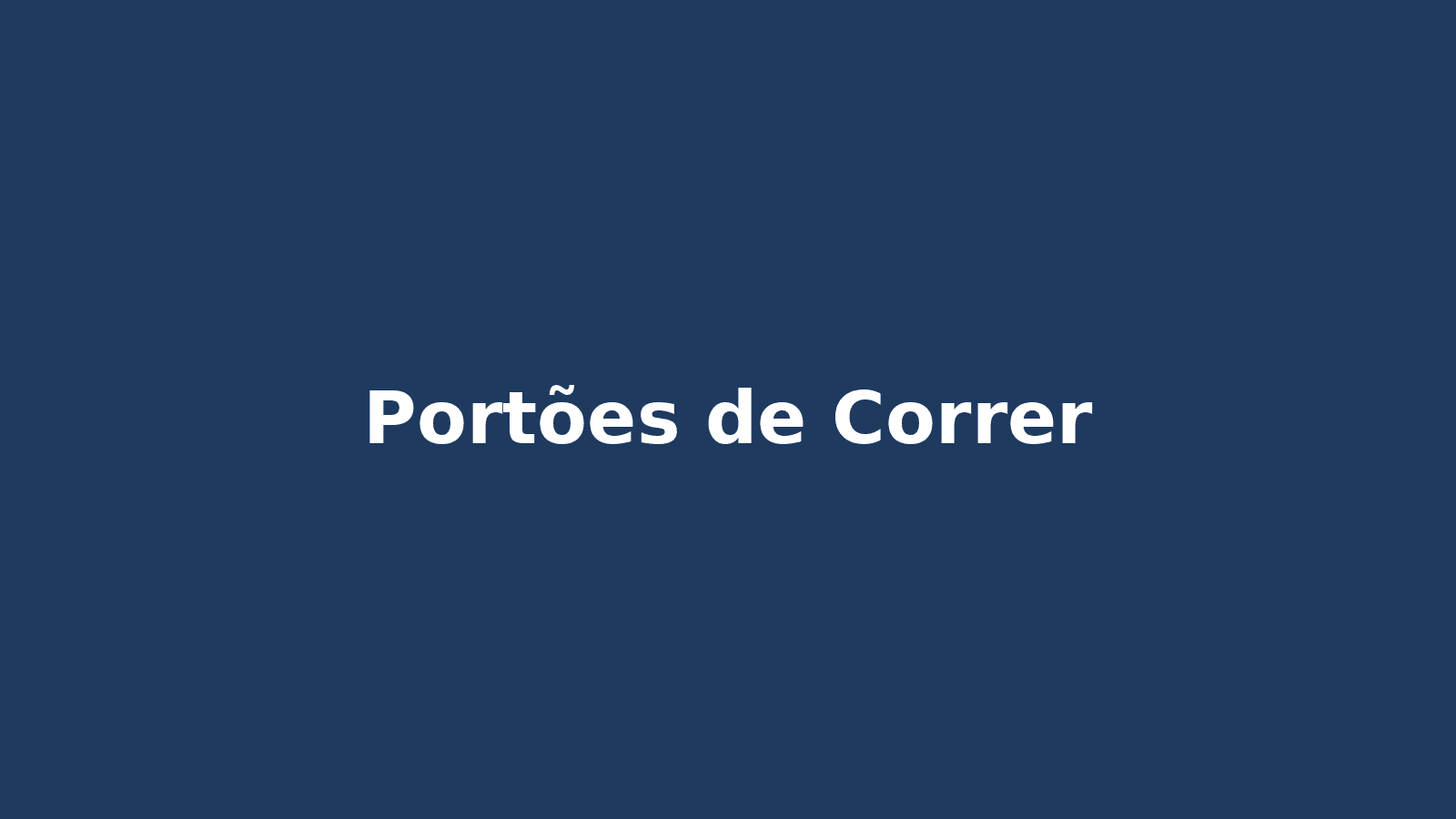 Portões de Correr