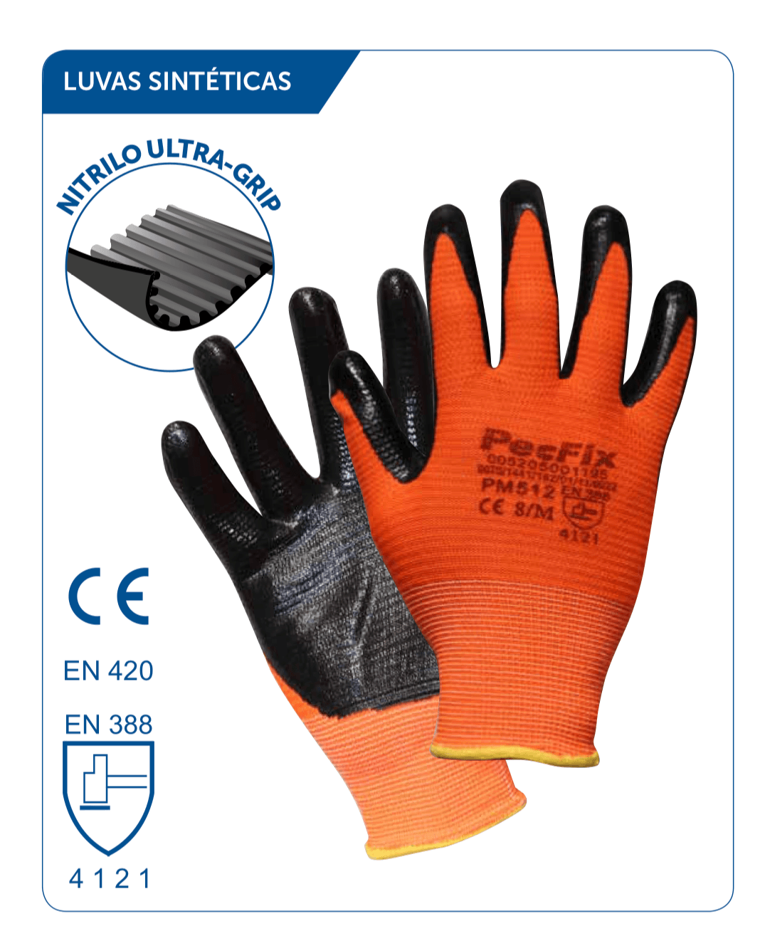 Luva nitrilo ultra-grip PM512