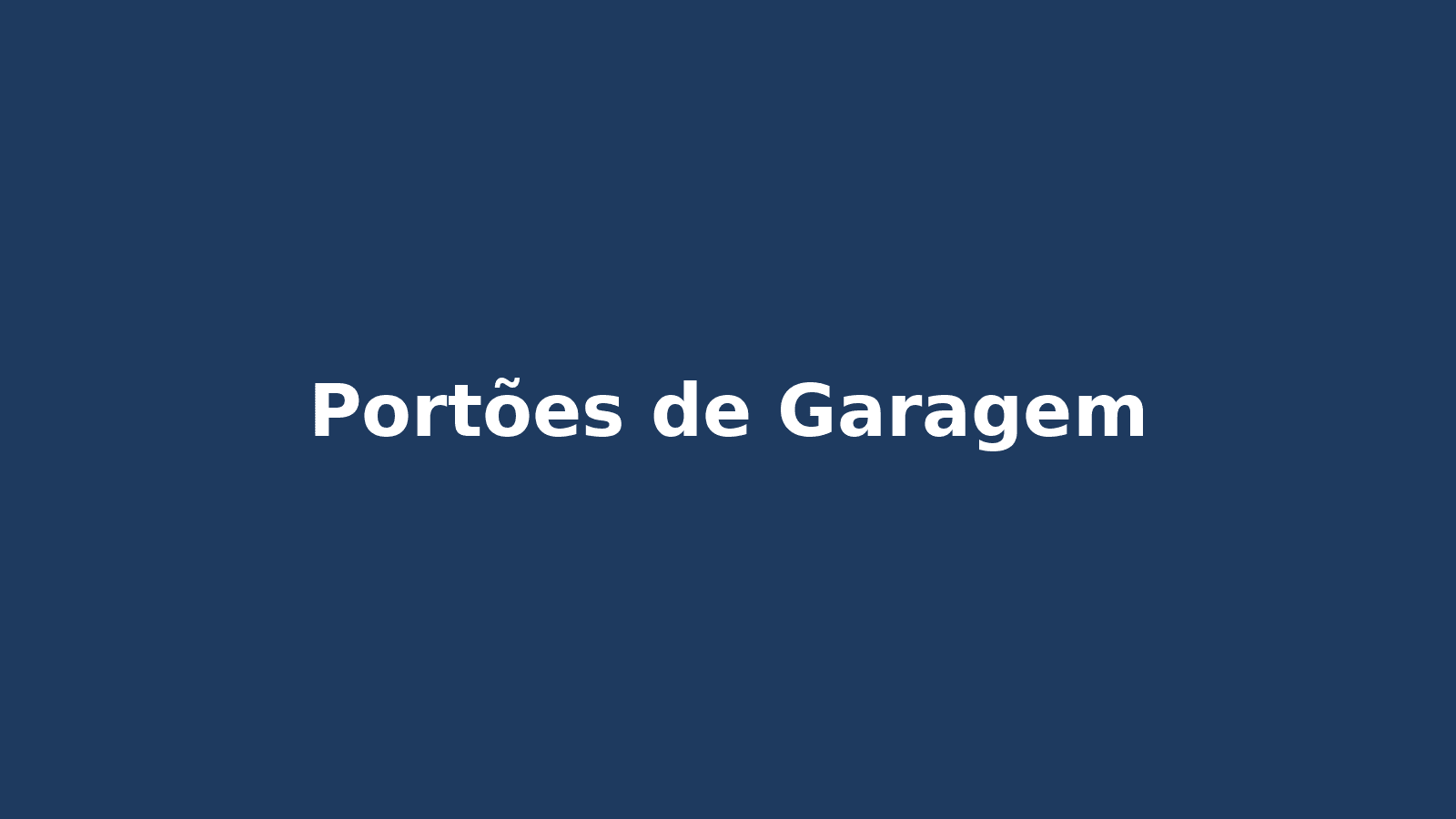 Portões de Garagem