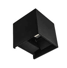 APLIQUE LED CUBO PRETO - ÂNGULO AJUSTÁVEL (3W + 3W) 3CCT