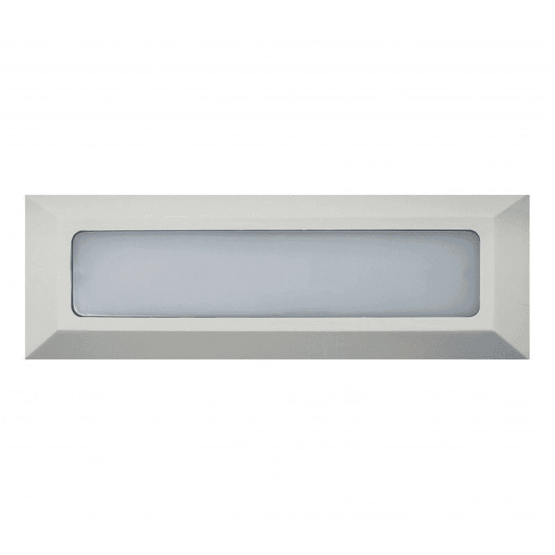 APLIQUE LED MURO SALIENTE RETÂNGULAR FOSCO | BRANCO |5W (COM Transformador )