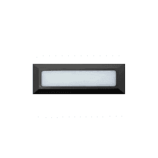 APLIQUE LED MURO SALIENTE RETÂNGULAR FOSCO | PRETO |5W (COM Transformador )