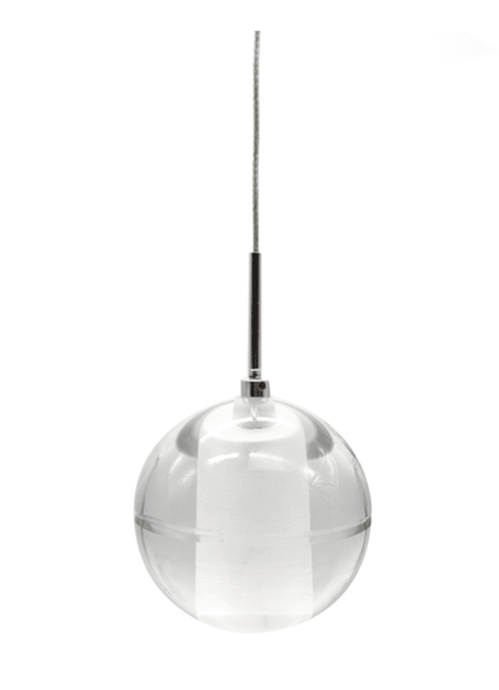 Candeeiro suspensão bola transparente G4