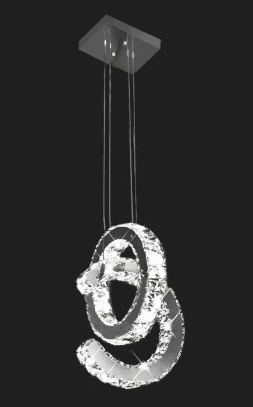 Candeeiro suspensão cristal Argolite 24w
