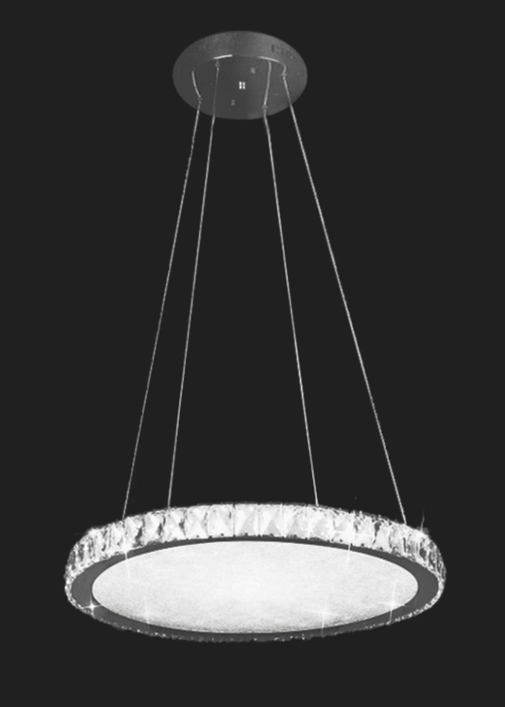 Candeeiro suspensão cristal Glam 55w