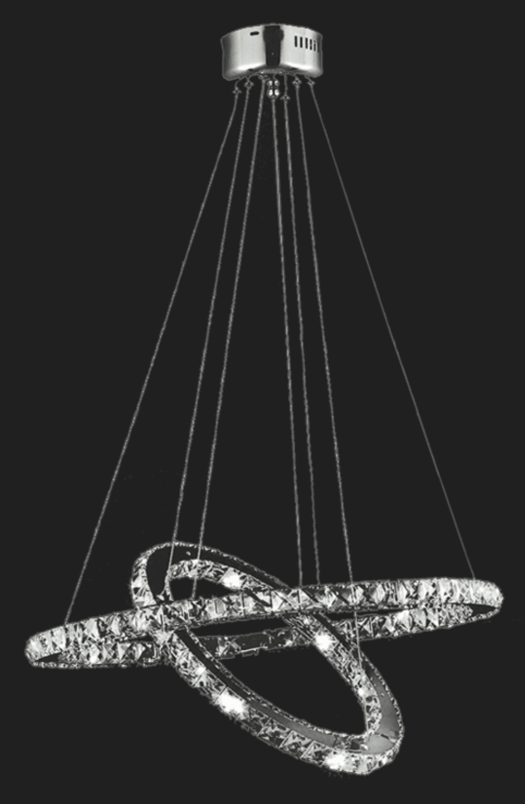 Candeeiro suspensão cristal Magena 57w