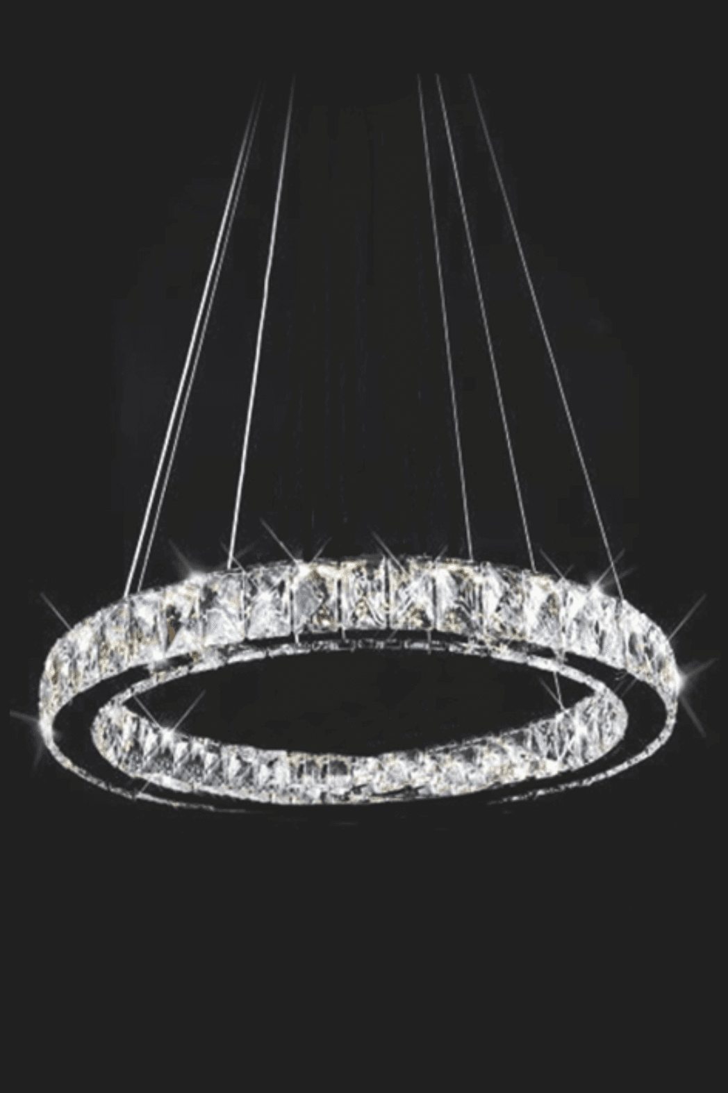 Candeeiro suspensão cristal Saure 1 50w