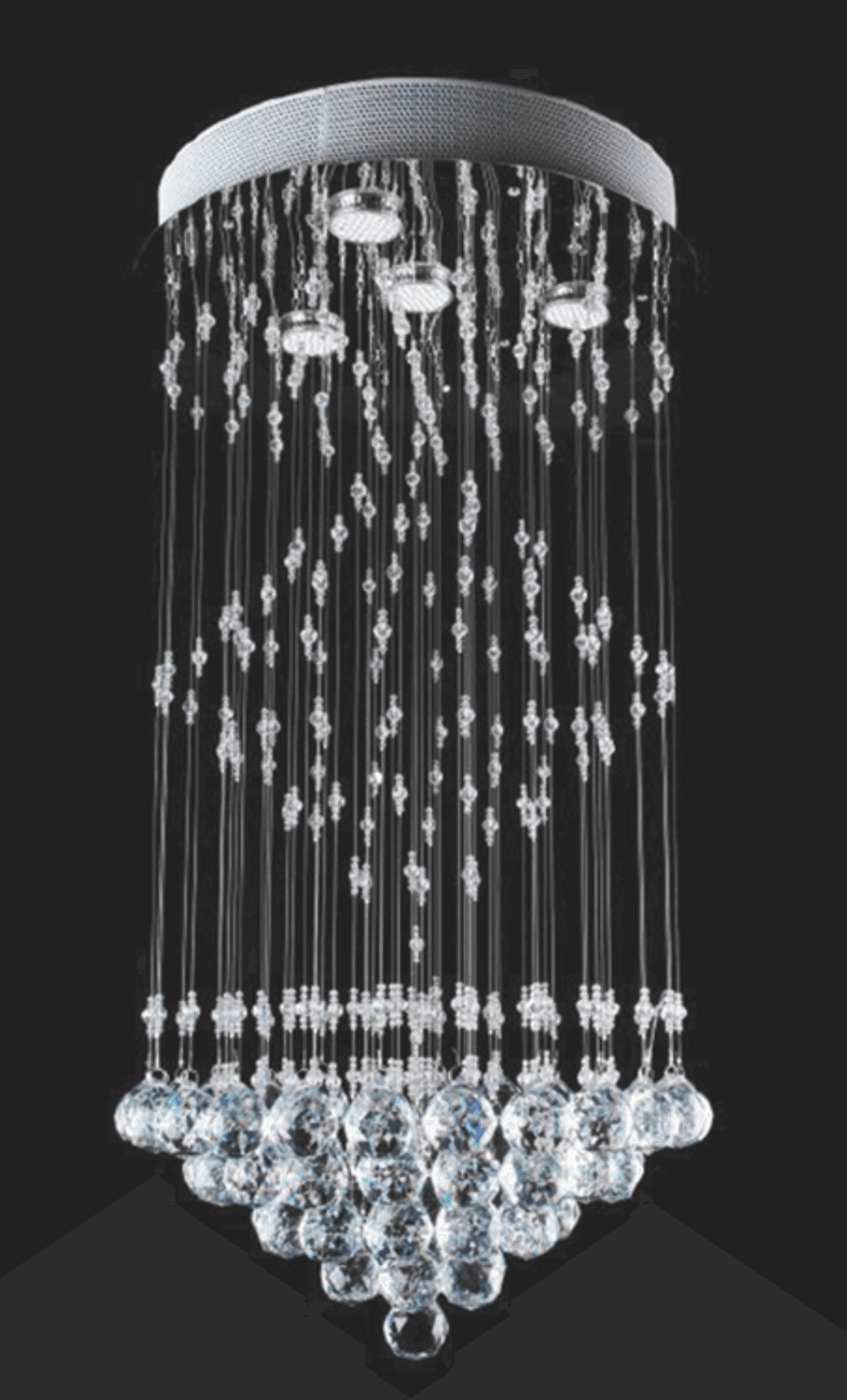 Candeeiro suspensão cristal Silenito 55w