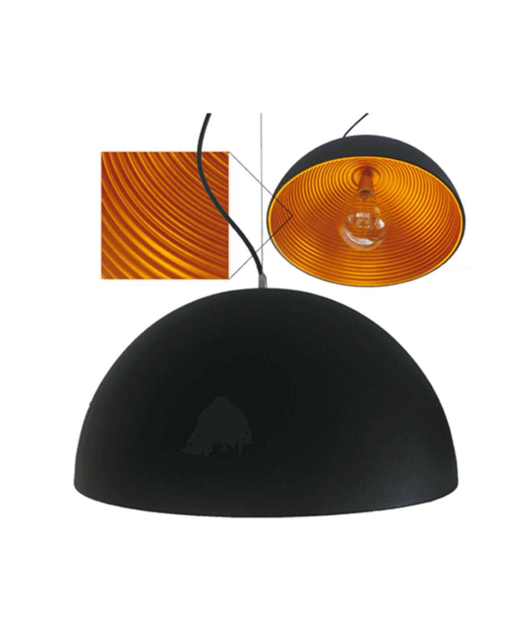 Candeeiro suspensão vintage tazon E27