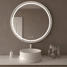 ESPELHO COM LED 10W DIMAVEL (redondo) SALIENTE ou ENCASTRAR (cabo com ficha 1m)