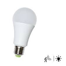 Lâmpada LED A60 C/Sensor de Movimento 3-8M E27 CRI>80 - 7W
