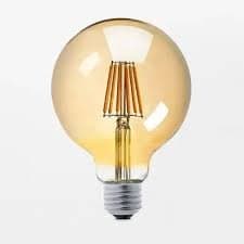 Lâmpada LED Filamento G125 E27 - 8W