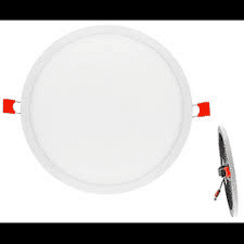 Painel de LED Redondo s/ Moldura Superficie (Ø 22,5cm) 36W