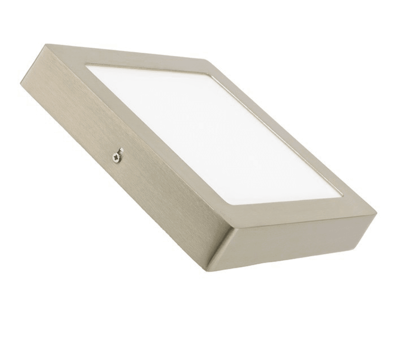 Painel LED saliente quadrado níquel 6w