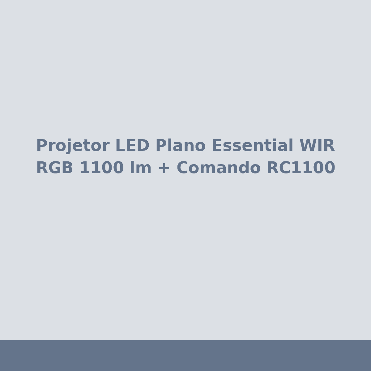 Projetor LED Plano Essential WIR RGB 1100 lm + Comando RC1100