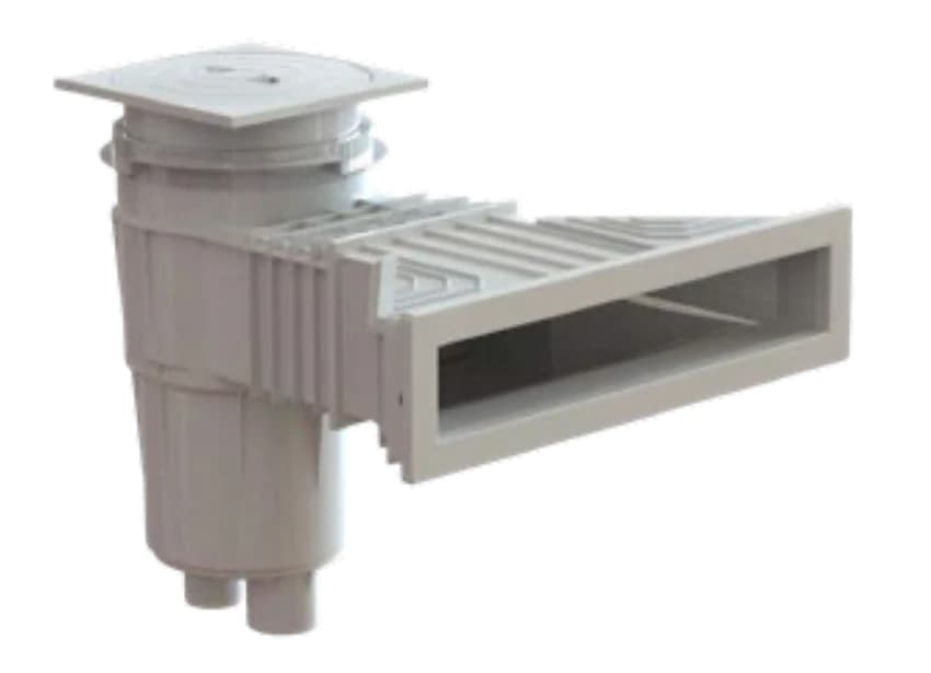 Skimmer de baixo perfil para piscinas em Liner